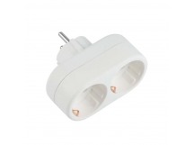 Разветвитель Toker 2Т 2р.С/З белый (1/80)