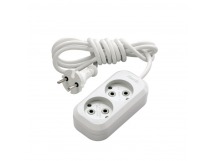 Удлинитель Makel 2р.Б/З 3.0м белый MGP103 (1/12)