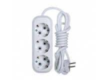 Удлинитель Makel 3р.С/З 2.0м белый MGP132 (1/12)