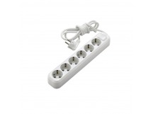 Удлинитель Makel 6р.С/З 16A 3.0м IP20 белый MGP183 (1/12)