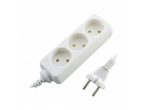 Удлинитель Старт S 3р.Б/З 10A 3.0м с выкл. 2x0.75мм² белый (1/20)