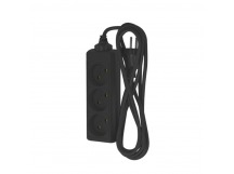 Удлинитель Фотон 10-33 3р.Б/З 10A 3.0м ПВС 2x0.75мм² черный (1/20)