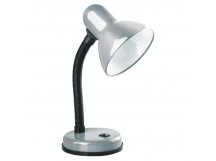 Светильник настольный Camelion KD-301 40W 230V E27 на основании серебряный (1/12)