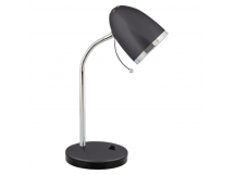 Светильник настольный Camelion KD-308 40W 230V E27 на основании 1.7м черный (1/12)