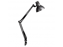 Светильник настольный Camelion KD-312 60W 230V E27 струбцина черный (1/12)