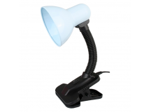 Светильник настольный Ultraflash UF-320P 60W 230V E27 прищепка белый (1/36)
