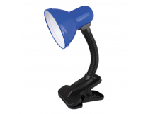 Светильник настольный Ultraflash UF-320P 60W 230V E27 прищепка синий (1/36)