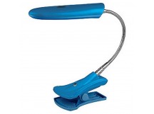 Светильник настольный с прищепкой Эра NL-207 лампа 2G7 на 9W питание 220V синий