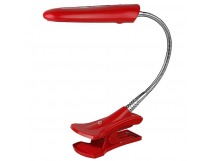 Светильник настольный с прищепкой ЭРА NL-207-2G7-9W-R красный