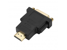 Переходник GoPower HDMI (m)-DVI-D (f) черный Premium Zip-Lock c подвесом (1/250)