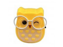 Ночник Camelion NL-237 "Сова" 220V в розетку желтый (1/24/72)