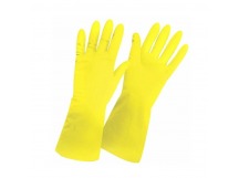 Перчатки Рыжий кот L латексные 1 пара желтый (1/12/240)
