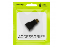 Переходник Smartbuy A115 miniHDMI (m)-HDMI (f) пластик черный (1/1000)