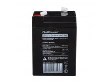 Аккумулятор свинцово-кислотный GoPower LA-645 6V 4.5Ah клеммы T1/ F1 в картонной упаковке