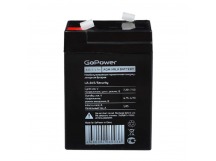 Аккумулятор свинцово-кислотный GoPower LA-645/security 6V 4.5Ah клеммы T1/ F1 в картонной упаковке (
