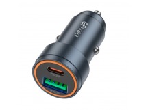 Автомобильное З/У GFPower A01PQ 1USB+1Type-C 30W PD,QC серый (1/12/120)