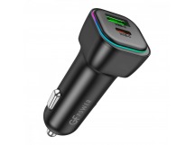 Автомобильное З/У GFPower A03PQ 1USB+1Type-C 30W RGB черный (1/37/148)
