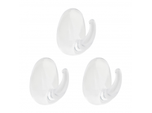 Крючки Рыжий кот "Прозрачные" клеевая основа 2.8х2.4см 1кг 3шт. прозрачный (1/24/240)