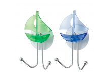 Крючки Рыжий кот W2533 "Парус" присоска 13.5х7.8х4см двойной 1шт. ассорти (1/12/48)