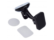 Держатель автомобильный GoPower GPA06 присоска магнит черный (1/250)
