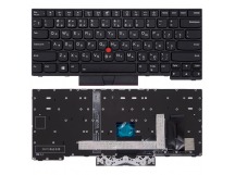 Клавиатура для Lenovo ThinkPad P14s (2nd Gen) черная с подсветкой