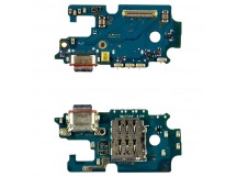 Шлейф для Samsung Galaxy S25 FE (S731B) плата системный разъем/разъем SIM/микрофон - Премиум