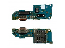 Шлейф для Realme 14 5G (RMX5070) плата системный разъем/разъем SIM/микрофон - Премиум