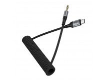 Аудиосоединитель Hoco UPA33B AUX 3,5мм-Type-C, 1,5м черный