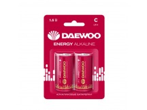 Батарейка Daewoo ENERGY LR14 C BL2 Alkaline 1.5V (2/24/192)
