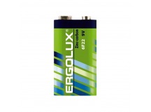 Батарейка Ergolux Крона 6F22 Shrink 1 Zinc Carbon 9V (1/12/480)