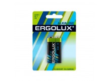 Батарейка Ergolux Крона 6LR61 BL1 Alkaline 9V (1/12/60)