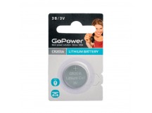 Батарейка GoPower CR2016 BL1 Lithium 3V (1/50/2000)