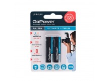 Батарейка GoPower FR6 AA BL2 Lithium 1.5V (2/20/200)
