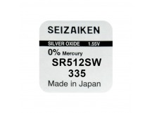 Батарейка SEIZAIKEN 335 (SR512SW) Silver Oxide 1.55V (1/10/100/1000)