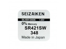 Батарейка SEIZAIKEN 348 (SR421SW) Silver Oxide 1.55V (1/10/100/1000)