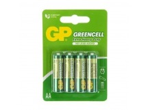 Батарейка GP GreenCell R6 AA BL4 Heavy Duty 1.5V (4/72/288)