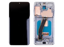 Дисплей для Samsung Galaxy S20 (G980F) модуль с рамкой Серый - OR Ref. (SP)