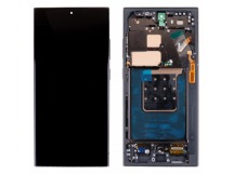 Дисплей для Samsung Galaxy S24 Ultra (S928B) модуль с рамкой Черный - (Soft OLED, 120 Гц) (Full Size)