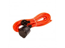 Удлинитель силовой с вилкой и розеткой 2P+PE/1,5 метра 3х1,0мм2 16А/3,5кВт IP44 (SBE-16-1-10-F)/20