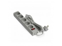 Сетевой фильтр  5.0м, 5 розеток Exegate, SP-5-5G, 10А, 2200Вт, с выключателем, серый, пакет, шт