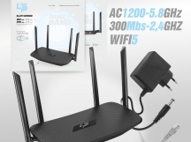 Wi-Fi Роутер LP-LINK WR880 AC1200, 2.4/5ГГц, 4 порта LAN (черный)