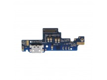 Шлейф (плата) для Xiaomi Redmi Note 4X (4GB/64GB) + системный разъем + микрофон (100% components)