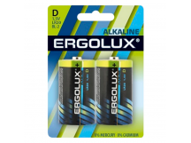 Батарейка Ergolux LR20 D BL2 Alkaline 1.5V (2/12/96)