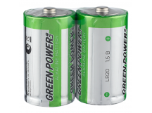 Батарейка GREEN POWERlab LR20 D Shrink 2 Alkaline 1.5V (2/12/144)