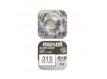 Батарейка Maxell 315 (SR716SW) BL1 Silver Oxide 1.55V 0%Hg (1/10/100)
