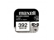Батарейка Maxell 392 (SR41W) BL1 Silver Oxide 1.55V (1/10/100)