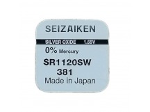 Батарейка SEIZAIKEN 381 (SR1120SW) Silver Oxide 1.55V (1/10/100/1000)
