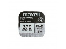 Батарейка Maxell 379 (SR521SW) BL1 Silver Oxide 1.55V 0%Hg (1/10/100)