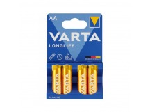 Батарейка Varta LONGLIFE LR6 AA BL4 Alkaline 1.5V (4106) (4/80)