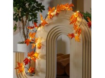 Гирлянда Космос Ветвь кленовая 24LED 1.8м 6ч таймер белый теплый (1/28)